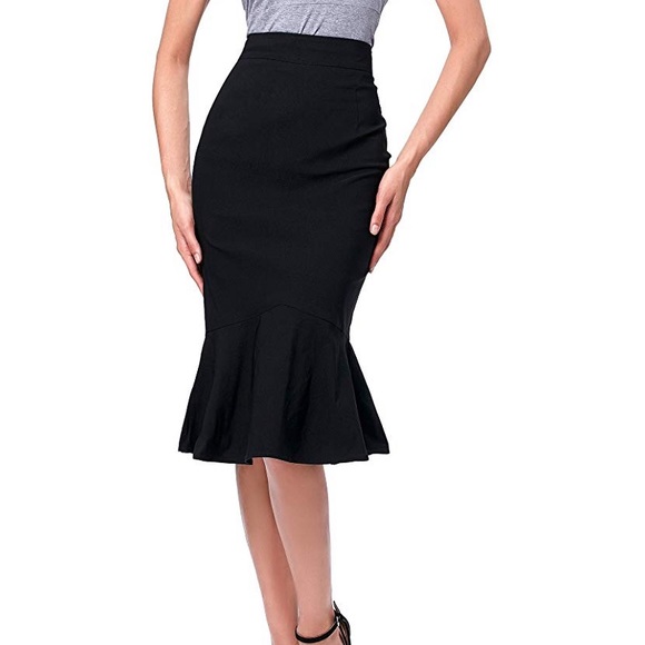 mermaid bodycon skirt